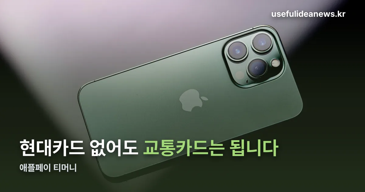 애플페이 티머니 사용법 정리 썸네일