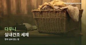 다우니 세탁세제 실내건조 — 라인 세 가지와 냄새 안 남기는 법