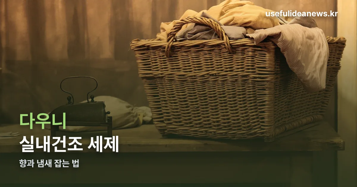 다우니 세탁세제 실내건조 정리 썸네일