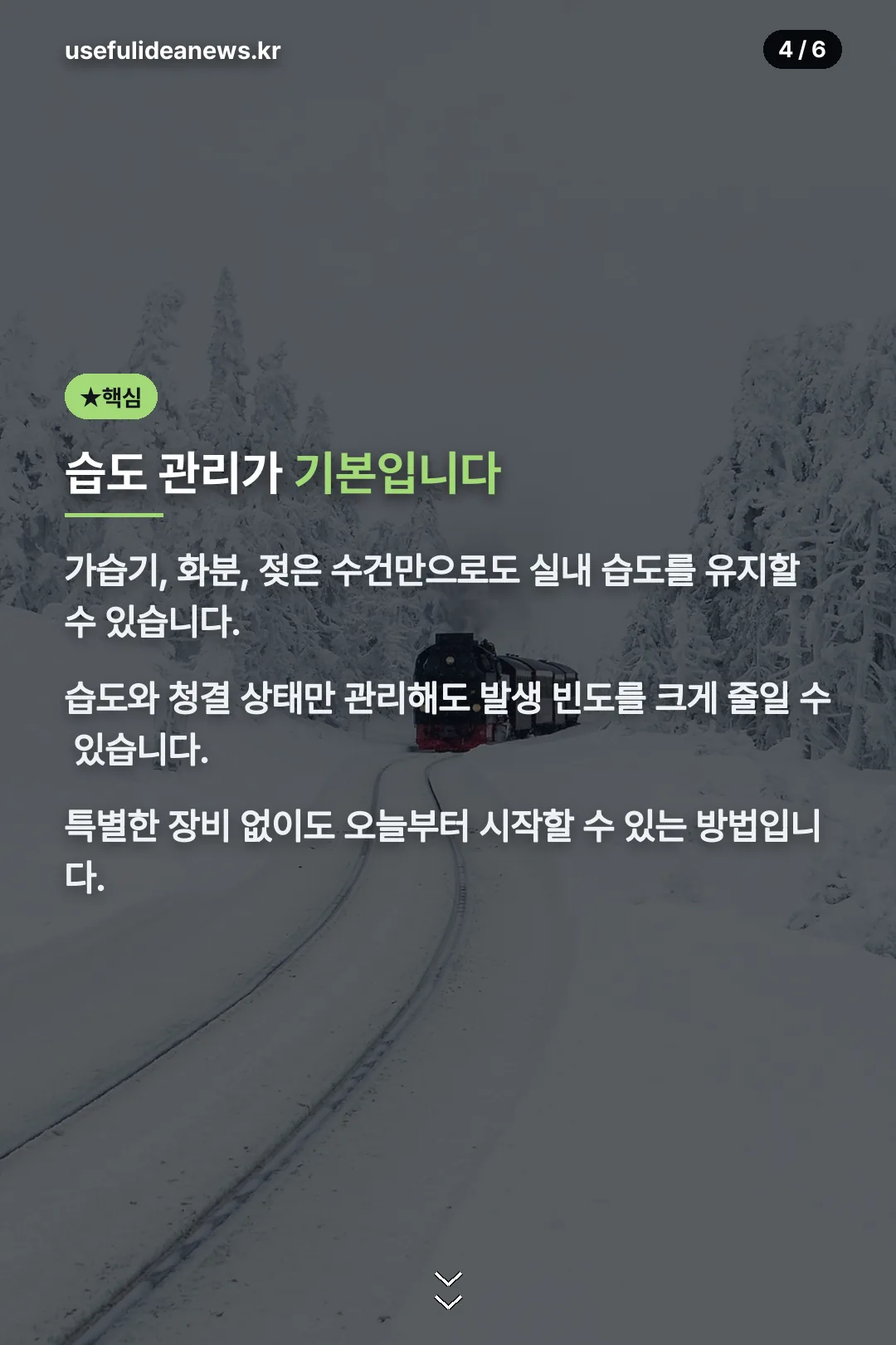 습도 관리 핵심