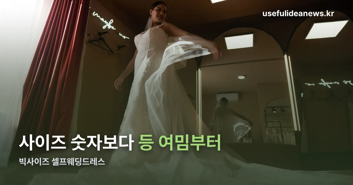빅사이즈셀프웨딩드레스 정리 썸네일