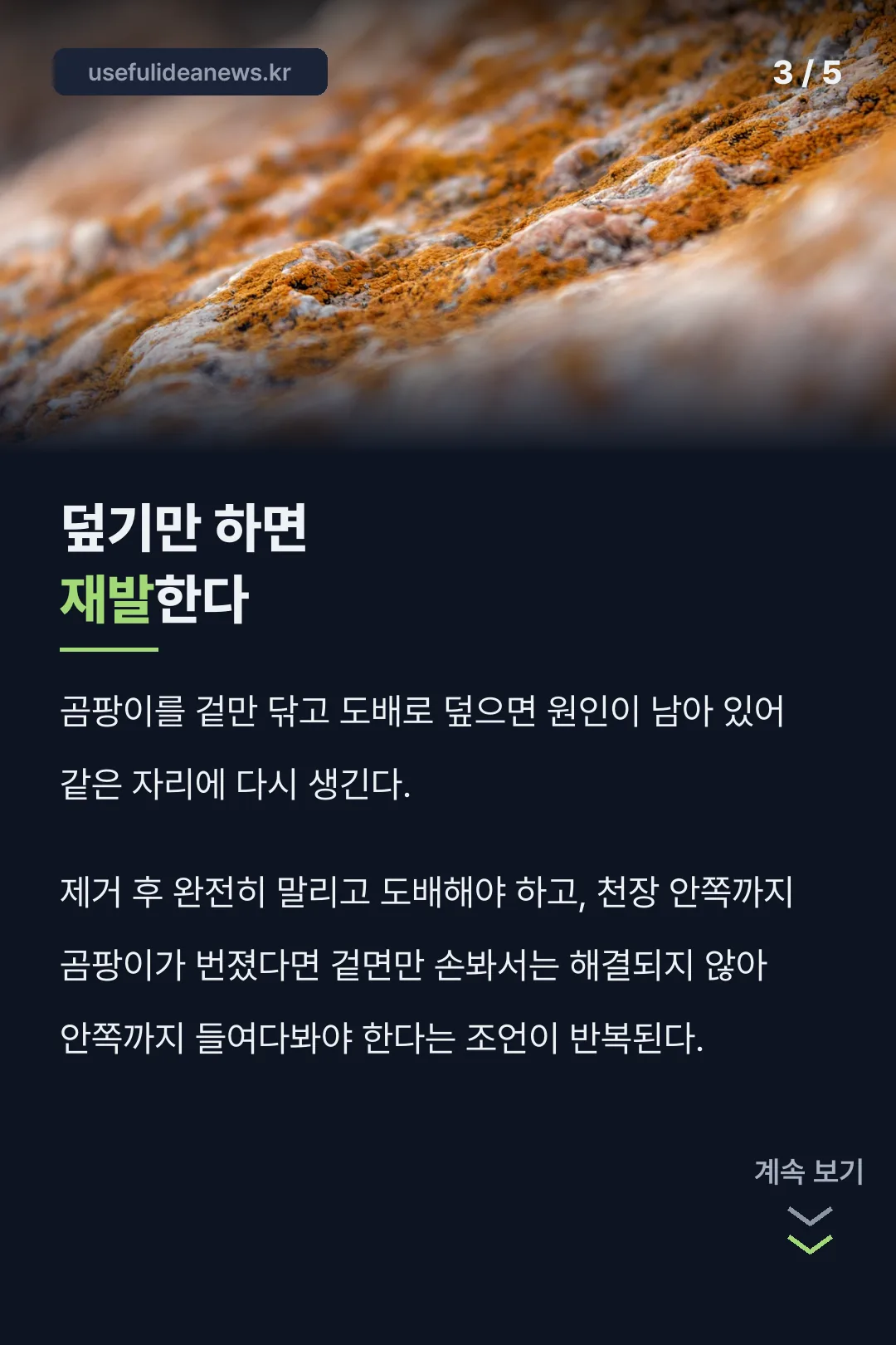 덮으면 재발하는 이유