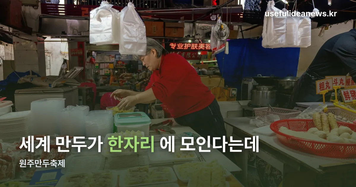 원주만두축제 정리 썸네일